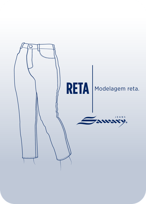 Calça jeans sawary reta - 271624