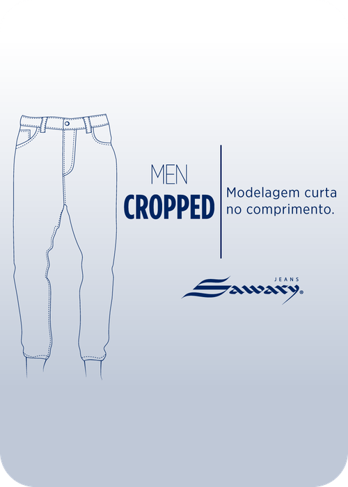 Calça Jeans Sawary Cropped - 272519