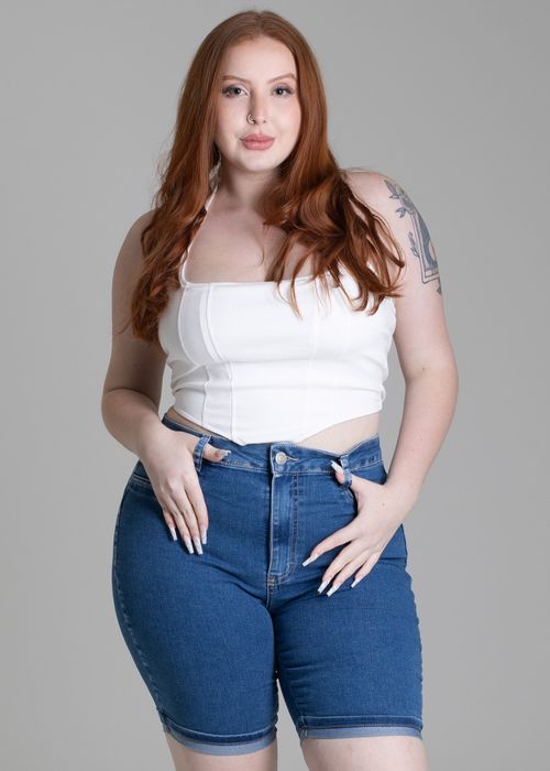 Bermuda Jeans Sawary Plus Size - 278026