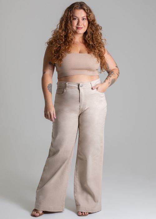 Calça Sarja Sawary Plus Size Wide Leg - 278248