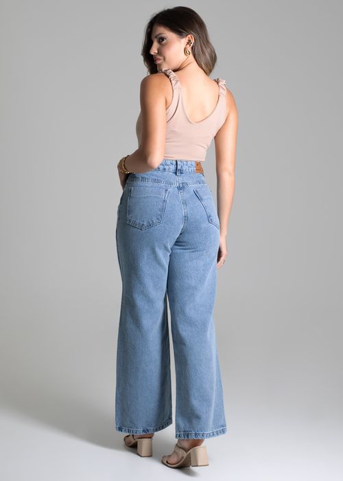 Calça Jeans Sawary Wide Leg Petit - 278226