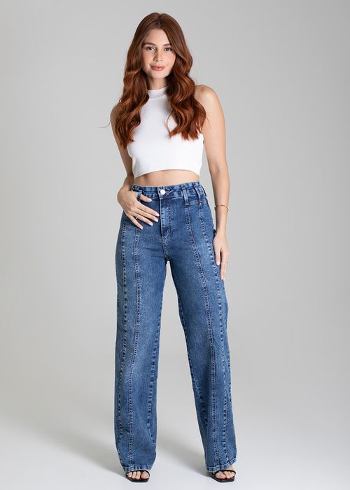 Calça Jeans Sawary Wide Leg - 279042