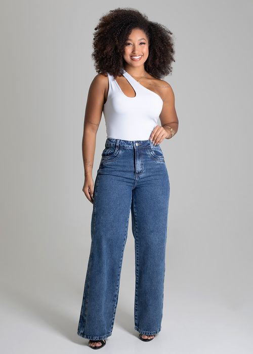 Calça Jeans Sawary Wide Leg - 279597
