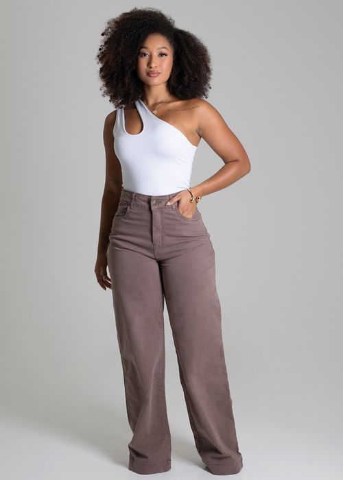 Calça Sarja Sawary Wide Leg - 279778