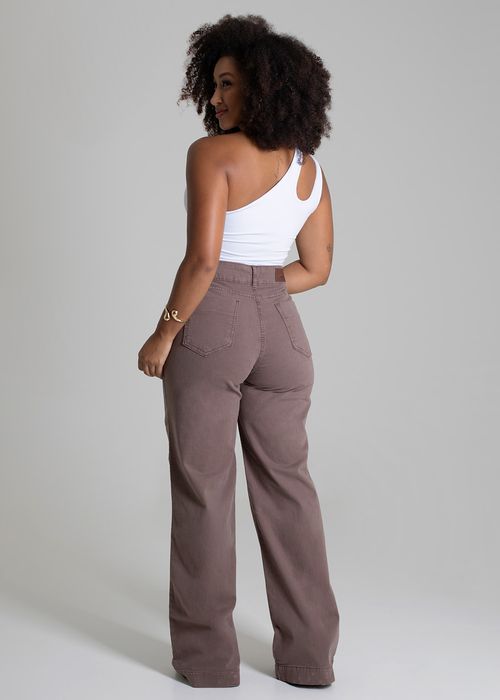 Calça Sarja Sawary Wide Leg - 279778