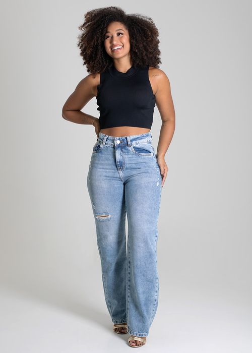Calça Jeans Sawary Reta - 279634