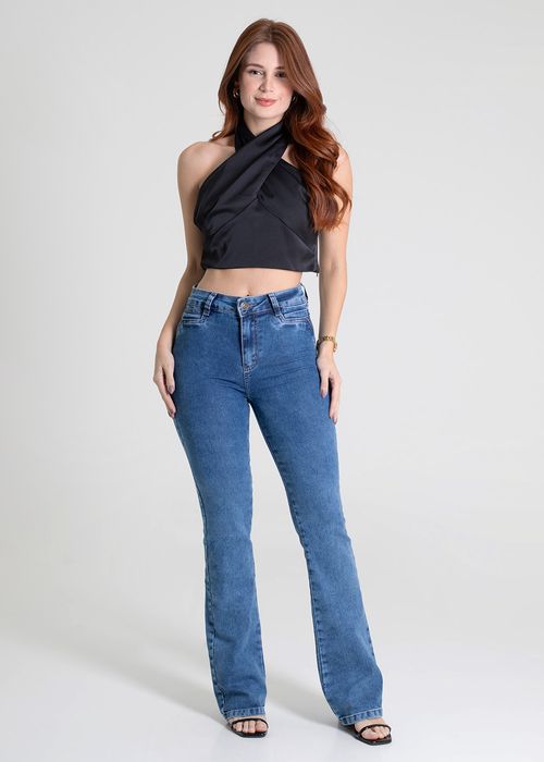 Calça Jeans Sawary Levanta Bumbum Bootcut - 278350