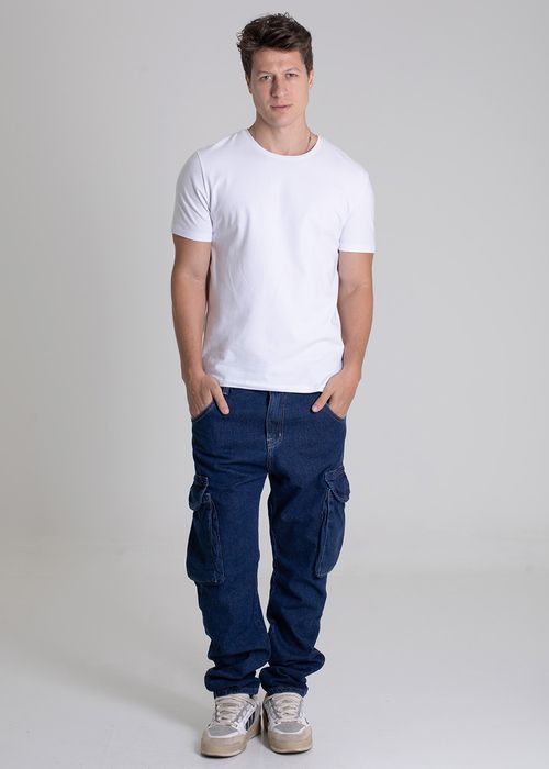 Calça Jeans Sawary Cargo Relaxed - 279686