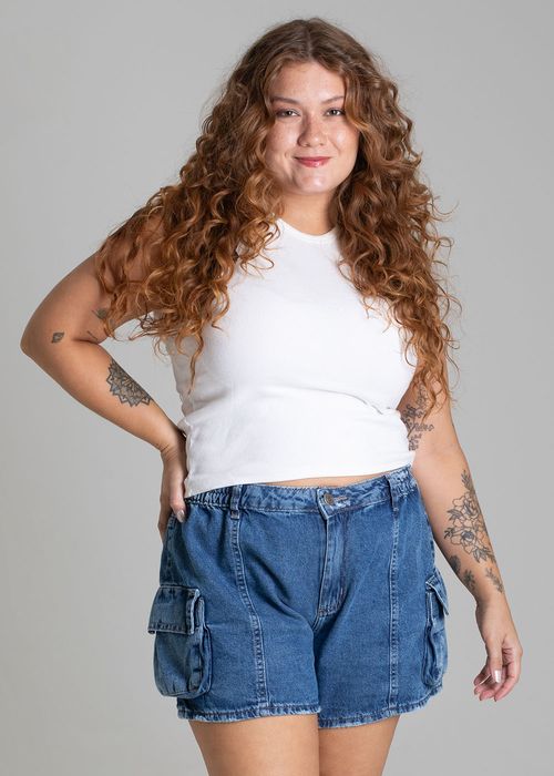 Shorts Jeans Sawary Plus Size - 278138
