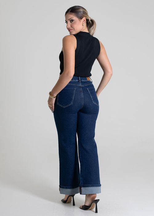 Calça Jeans Sawray Wide Leg Cropped - 280098