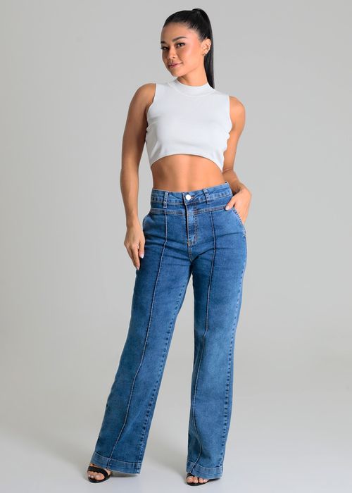 Calça Sawary Jeans Wide Leg - 279847