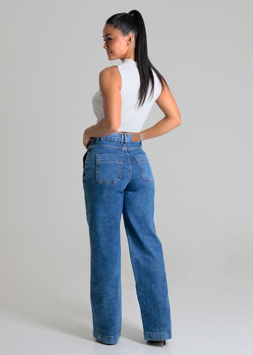 Calça Sawary Jeans Wide Leg - 279847