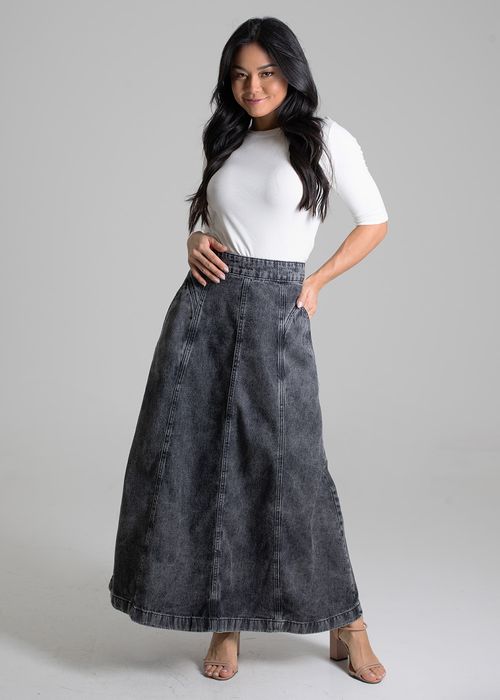 Saia Jeans Sawary Midi - 279945