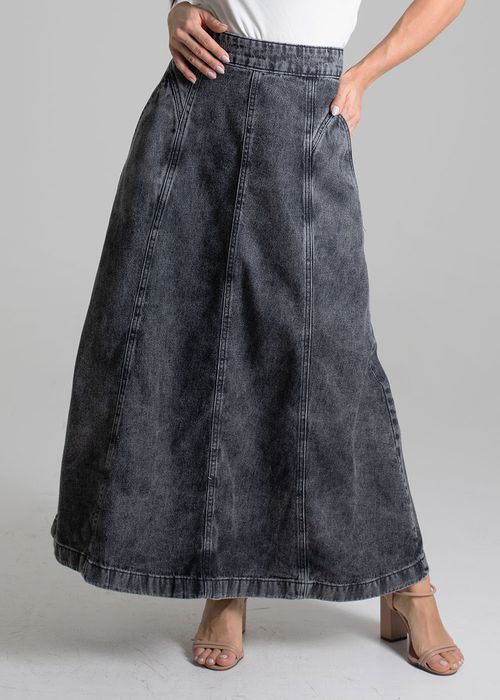 Saia Jeans Sawary Midi - 279945