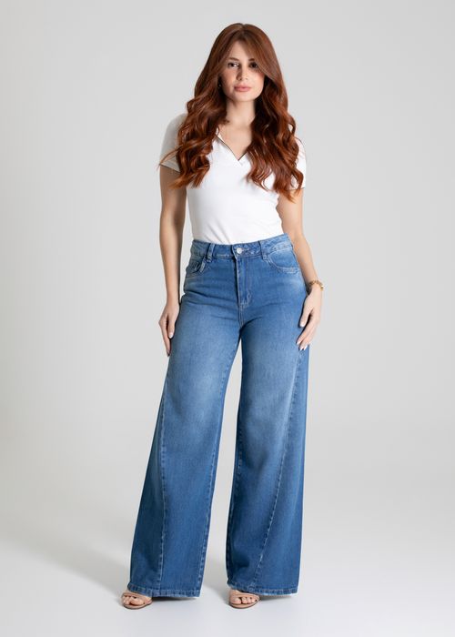 Calça Jeans Sawary Wide Leg - 280092