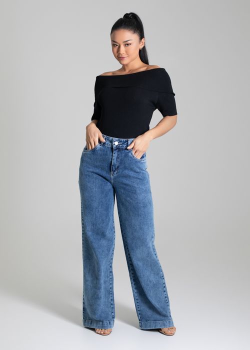 Calça Jeans Sawary Wide Leg - 280132
