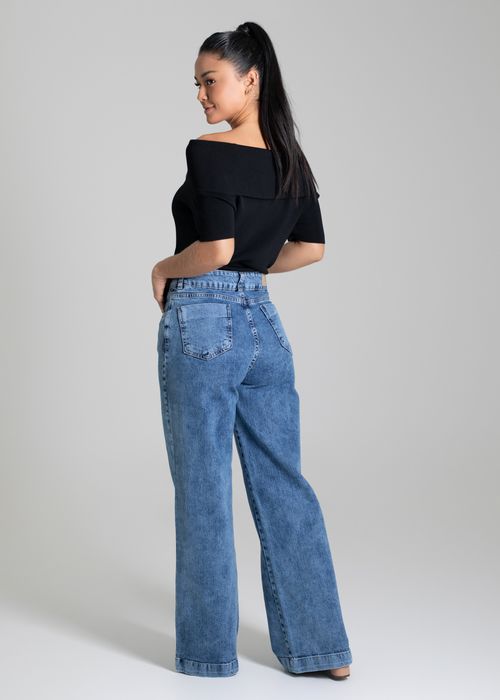 Calça Jeans Sawary Wide Leg - 280132