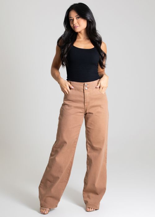 Calça Sarja Sawary Wide Leg - 280597