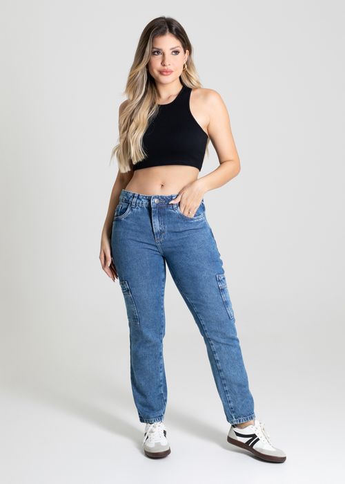 Calça Jeans Sawary Cargo - 280223