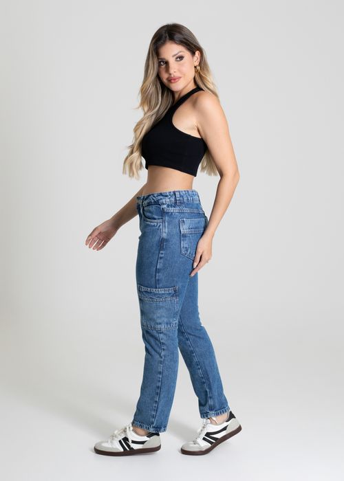 Calça Jeans Sawary Cargo - 280223