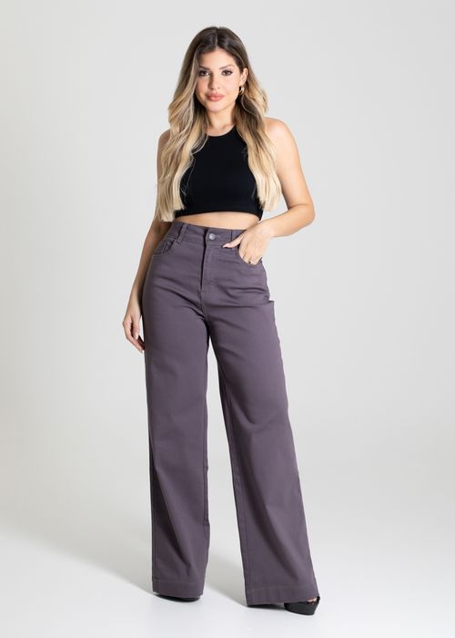 Calça Sarja Sawary Wide Leg - 280481