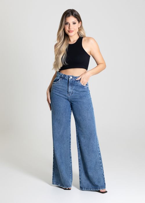 Calça Jeans Sawary Wide Leg - 280229