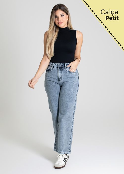 Calça Jeans Sawary Wide Leg Petit - 280206