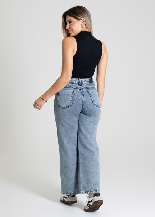 Calça Jeans Sawary Wide Leg Petit - 280206