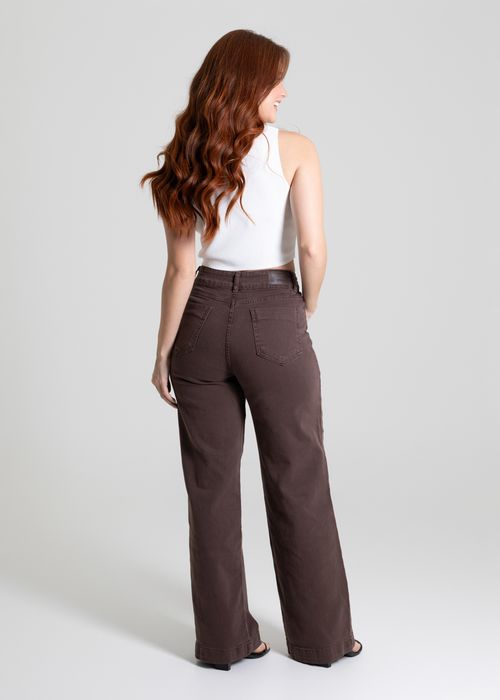 Calça Sarja Sawary Wide Leg - 280668