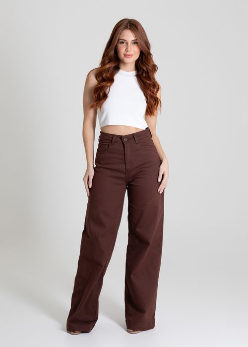 Calça Sarja Sawary Wide Leg - 280484