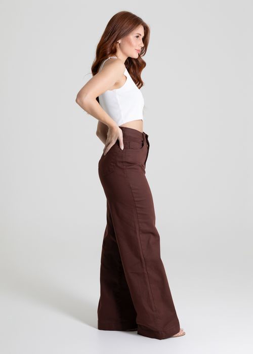 Calça Sarja Sawary Wide Leg - 280484