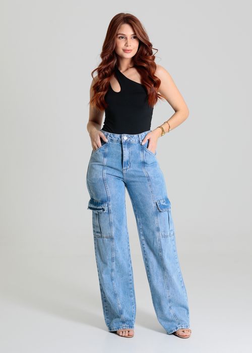 Calça Jeans Sawary Wide Leg - 280208