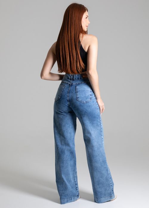 Calça Sawary Jeans Wide Leg - 277949