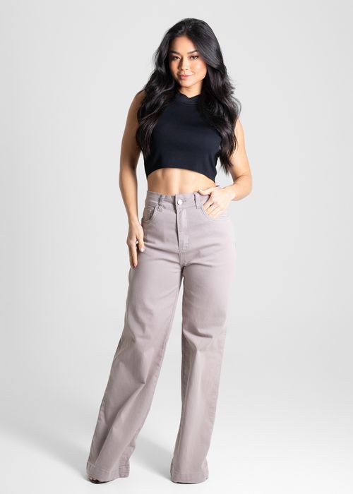 Calça Sarja Sawary Wide Leg - 280472