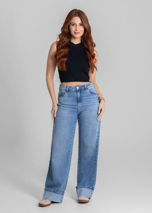 Calça Jeans Sawary Wide Leg - 280145