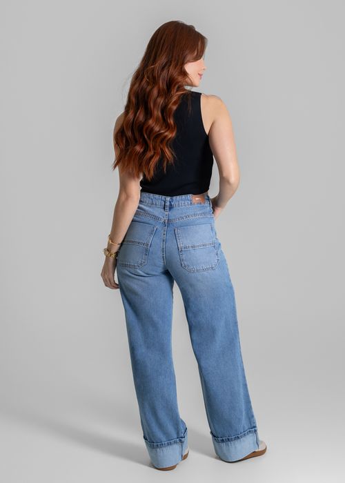 Calça Jeans Sawary Wide Leg - 280145