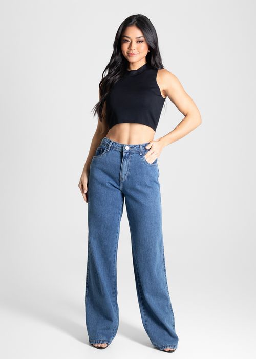 Calça Jeans Sawary Wide Leg - 280494