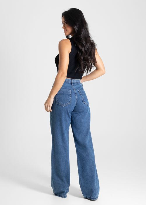 Calça Jeans Sawary Wide Leg - 280494