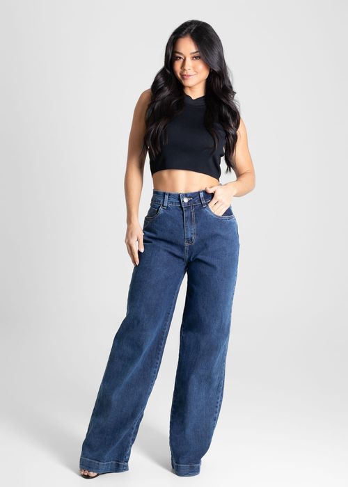 Calça Jeans Sawary Wide Leg - 280875