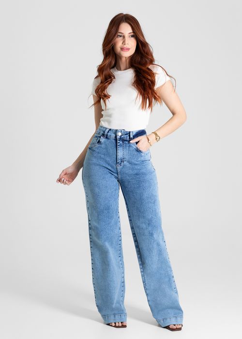 Calça Jeans Sawary Wide Leg - 280234