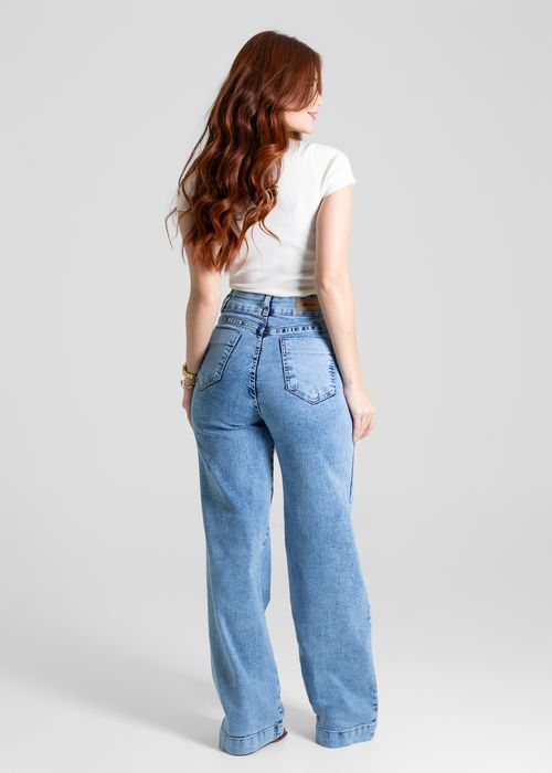 Calça Jeans Sawary Wide Leg - 280234