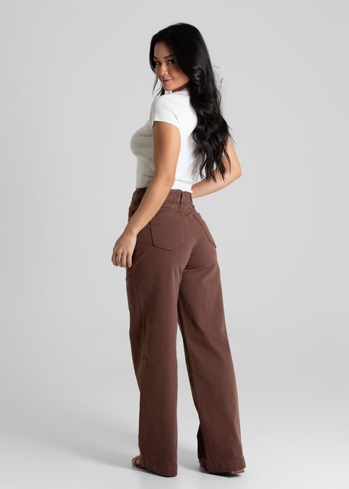 Calça Sarja Sawary Wide Leg - 280936