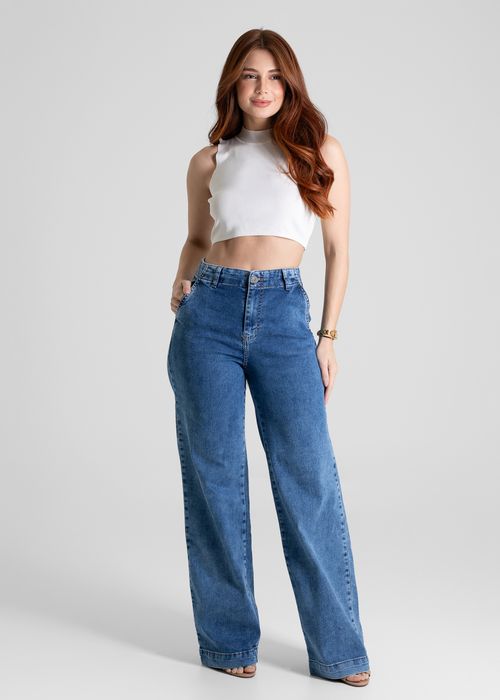 Calça Jeans Sawary Wide Leg - 280447