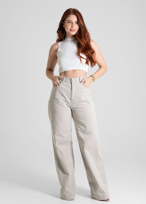 Calça Sarja Sawary Wide Leg - 280836