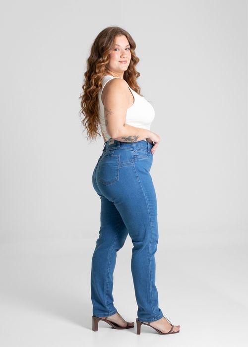 Calça Jeans Sawary Cigarrete Plus Size - 280853