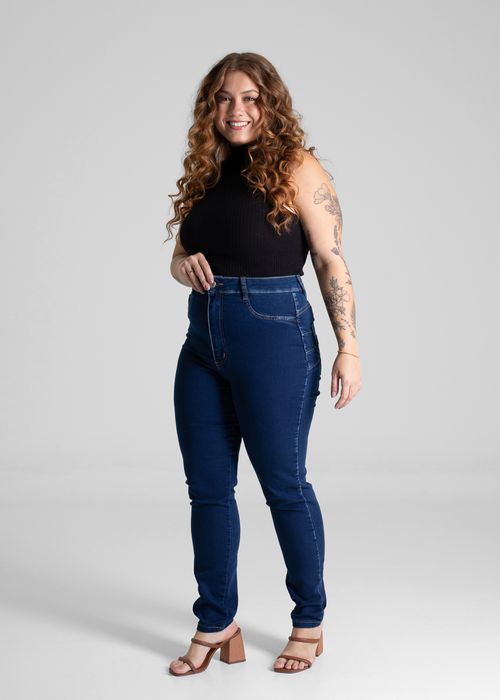 Calça Jeans Sawary Cigarrete Plus Size - 280838