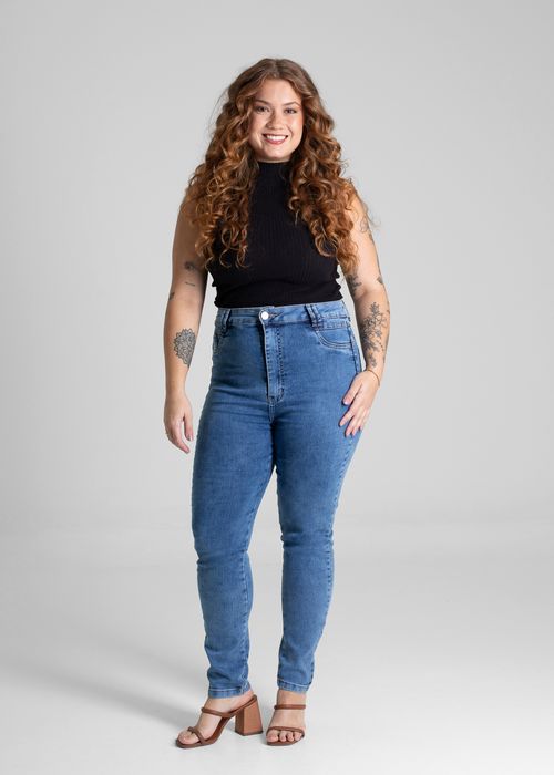 Calça Jeans Sawary Cigarrete Plus Size - 280854