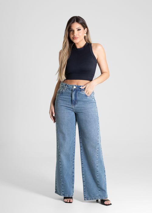 Calça Jeans Sawary Wide Leg - 281021