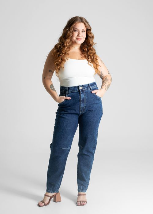 Calça Jeans Sawary Plus Size Mom - 281006