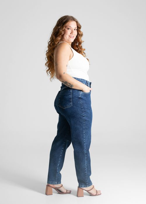 Calça Jeans Sawary Plus Size Mom - 281006